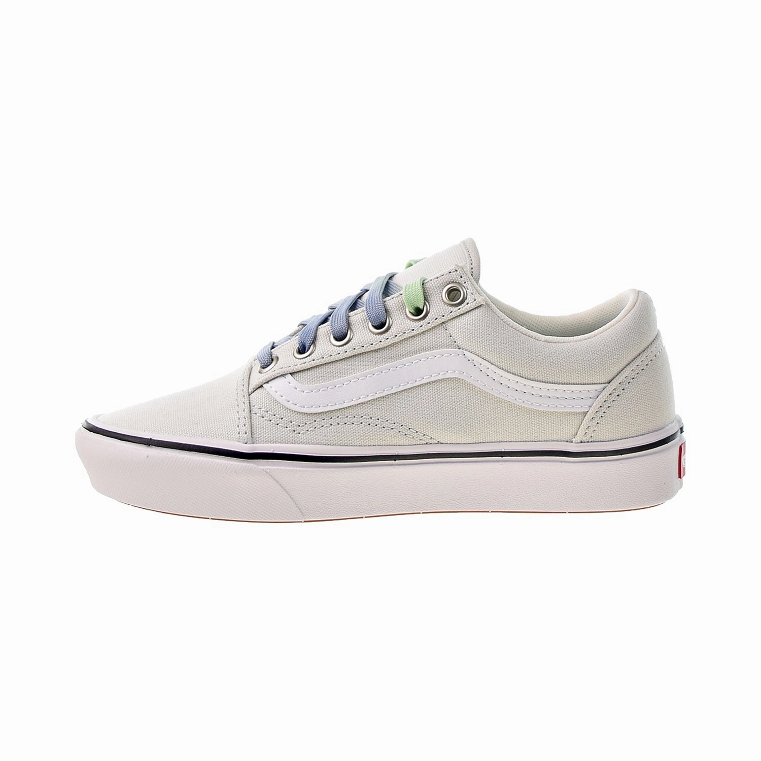 Vans ComfyCush Old Skool Men's Shoes Barely Blue-True White Casual Shoes Mid Top