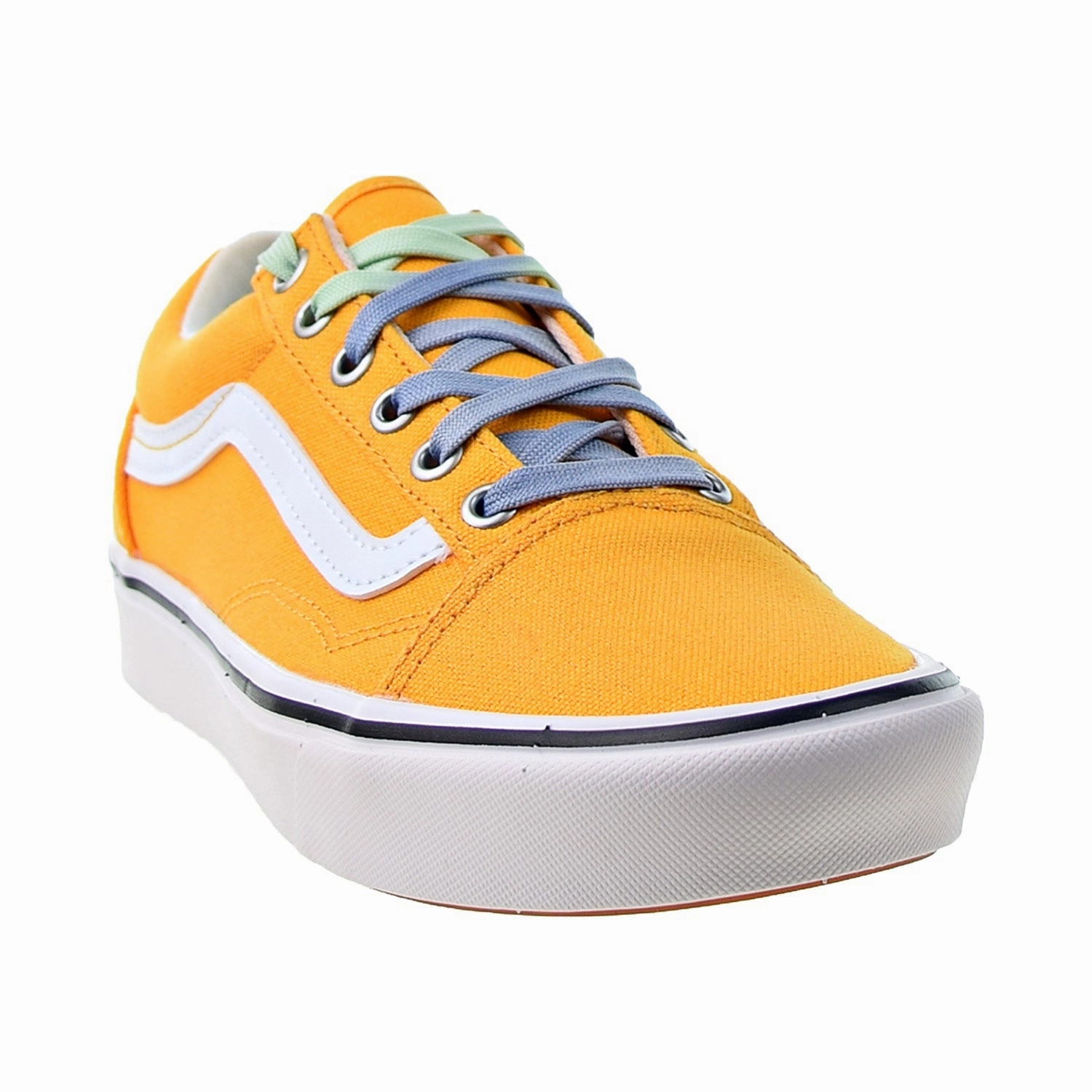 Shoes To Wear With Casual Shorts Vans ComfyCush Old Skool Men's Shoes Saffron-True White