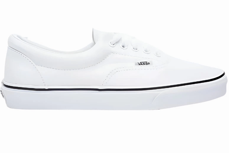 Vans Era Womens Low-Top Canvas Sneakers  True White Converse Platform Sneakers