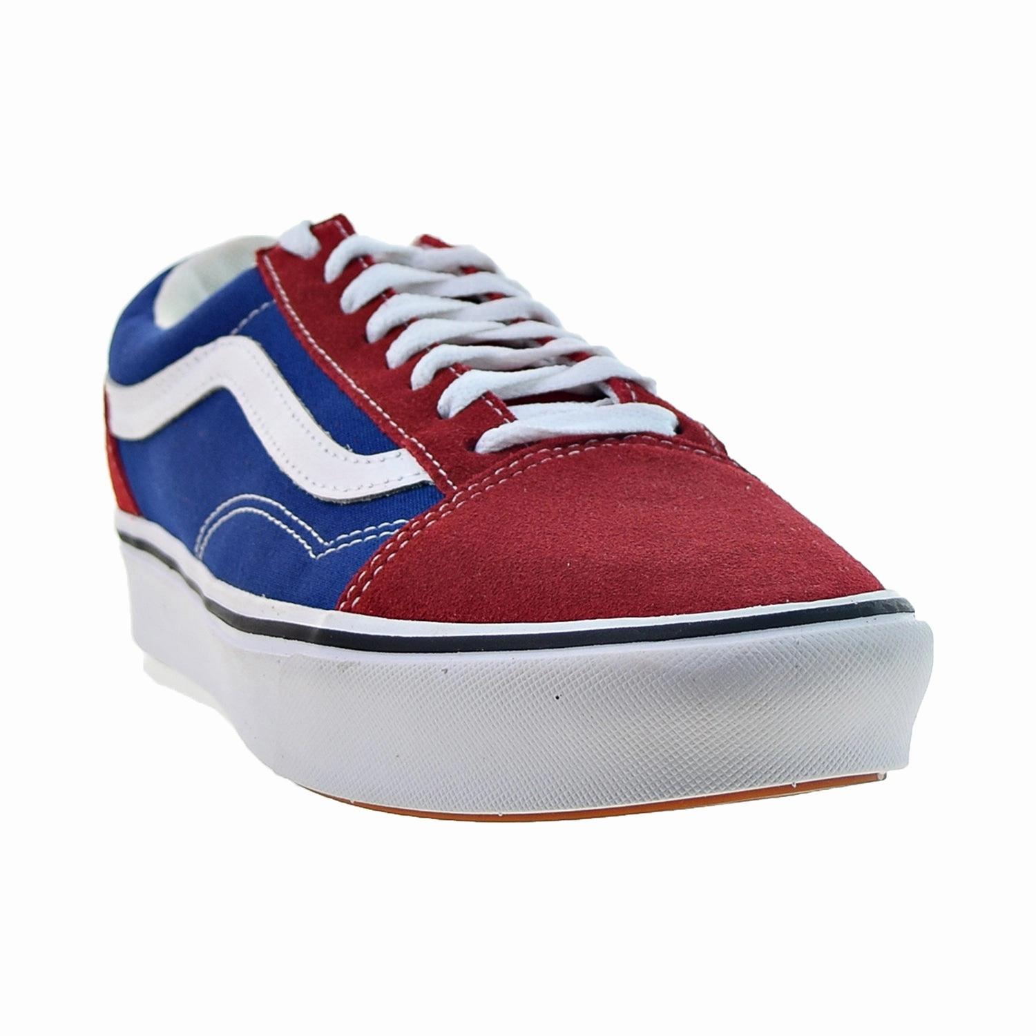 Vans Old Skool Comfycush Men's Shoes Chili Pepper-True Blue Slip On Casual Dress Shoes