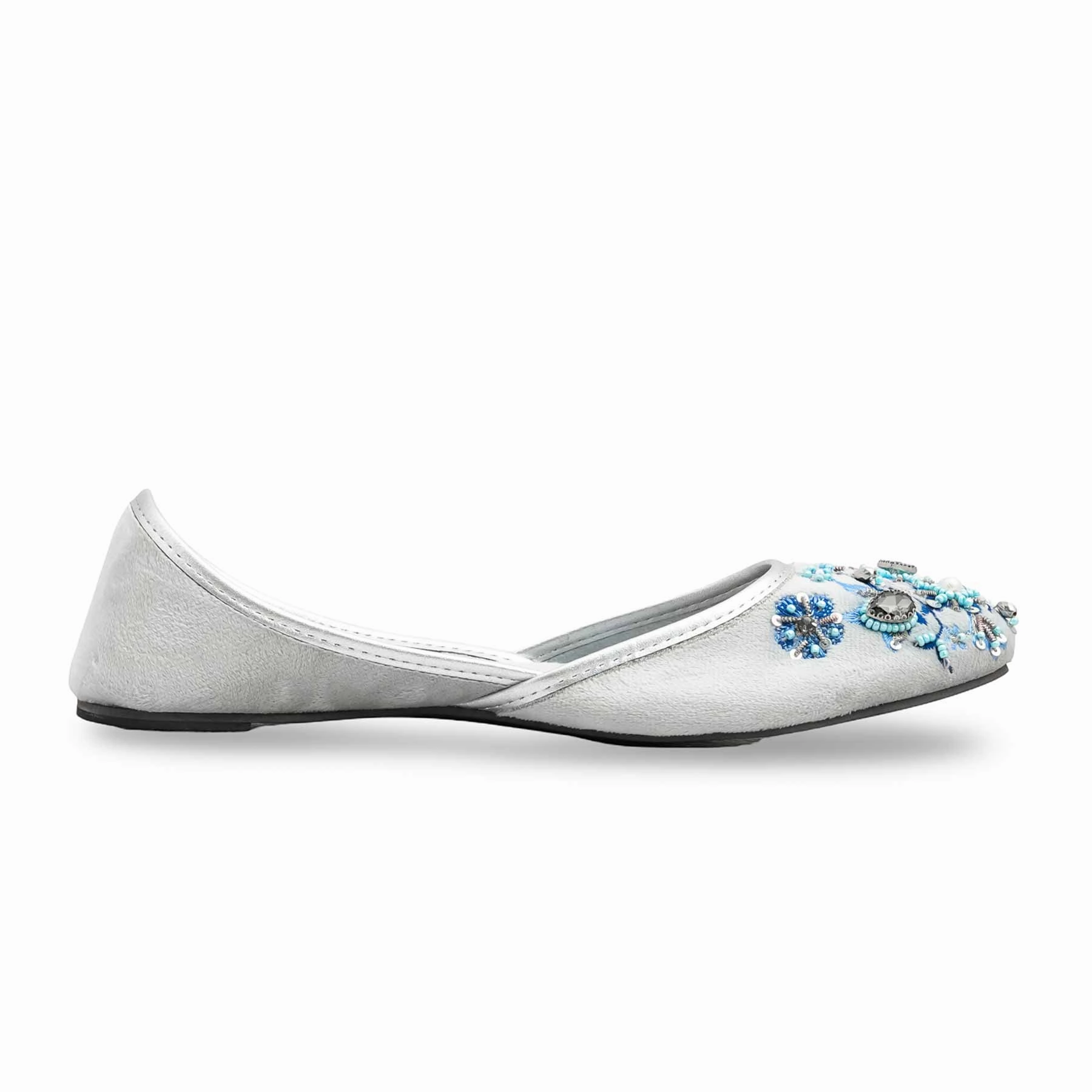 Grey Fancy Khusa EC8585 Flat Shoes Tali