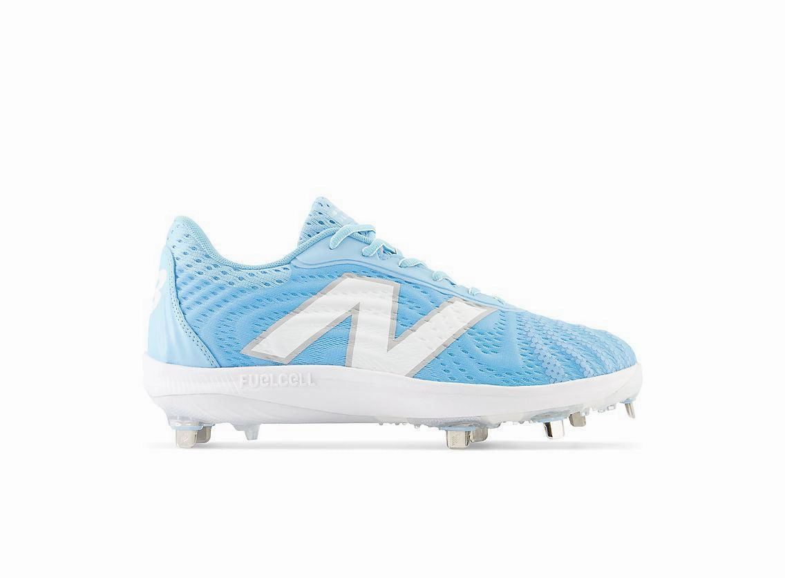 New Balance Ohtani Turfs New Balance Men's FuelCell 4040 V7 Metal Baseball Cleats - Sky Blue / White - L4040SD7