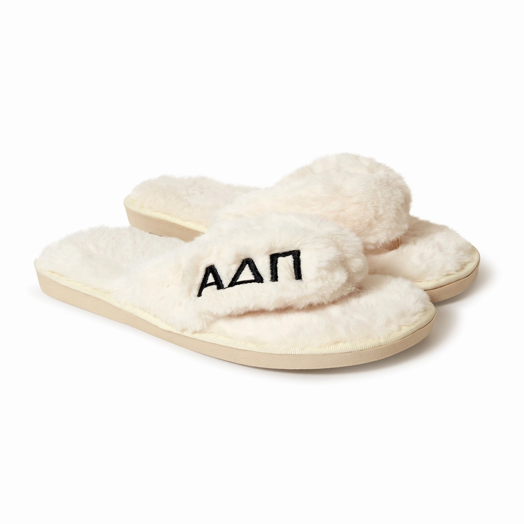 Cinnamoroll Slippers Moving Ears Alpha Delta Pi - Furry Slippers Women - With ADP Embroidery Logo