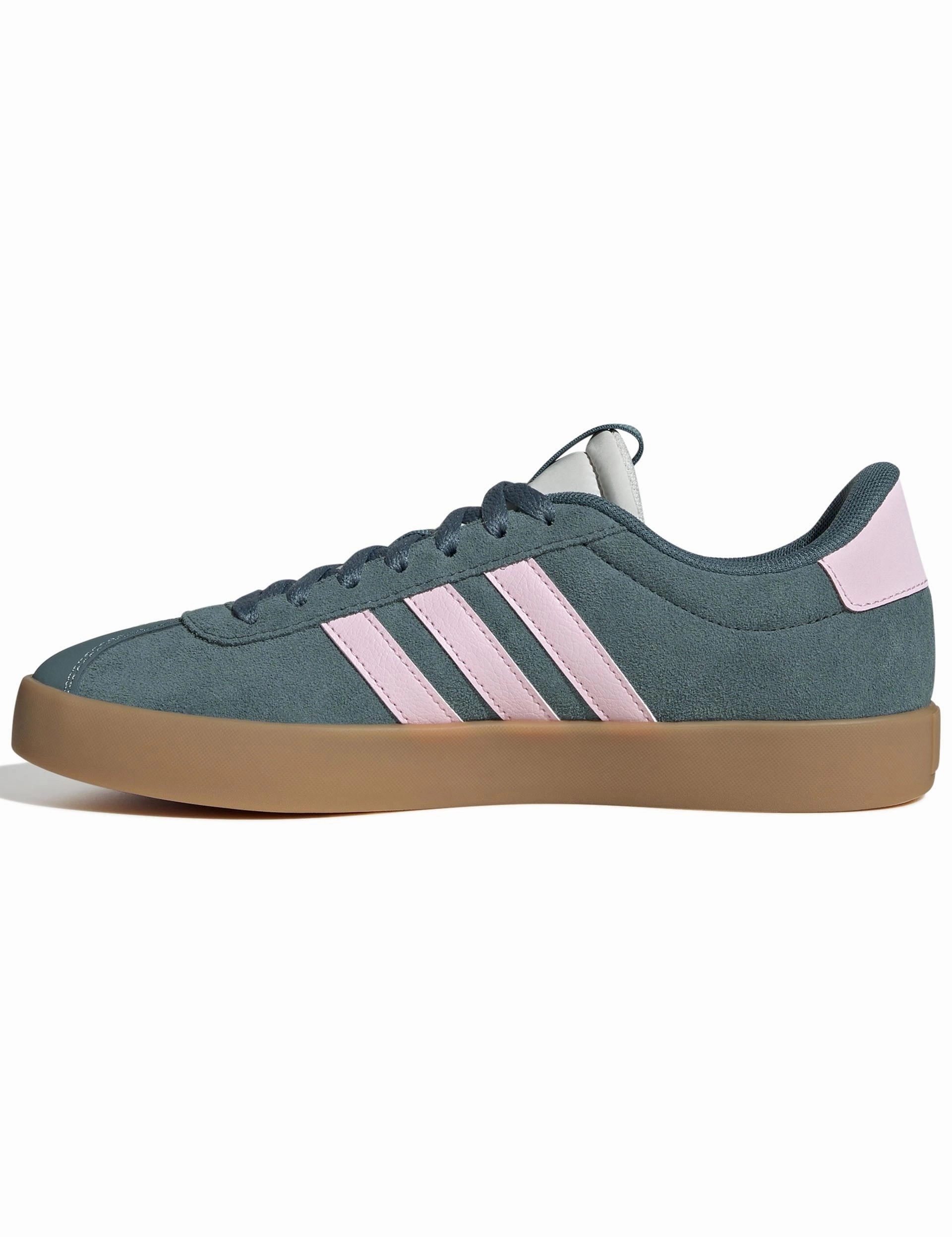 VL Court 3.0 Shoes - Preloved Teal/Clear Pink/Gold Metallic Original Adidas Shoes