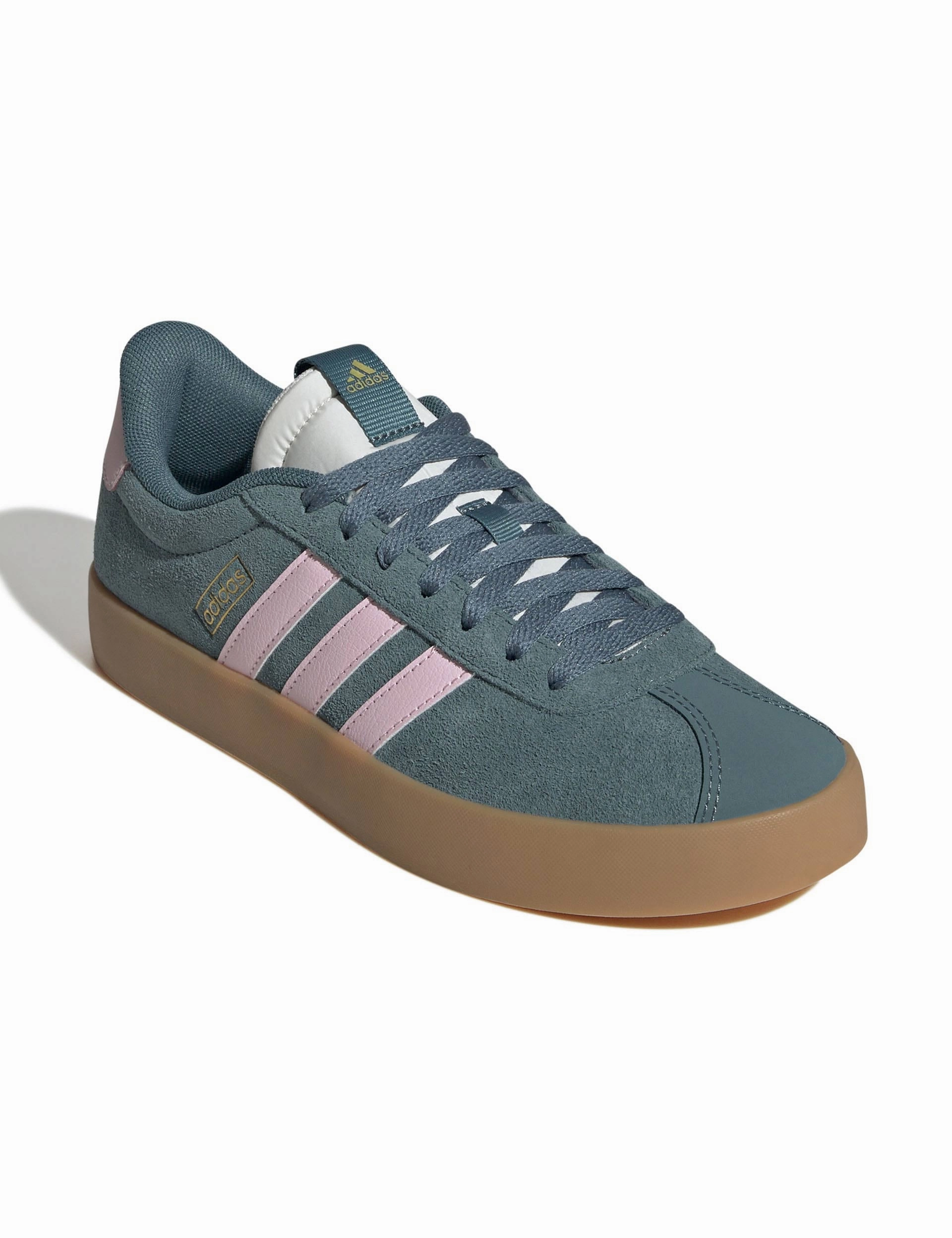 Adidas Forum Basketball Shoes VL Court 3.0 Shoes - Preloved Teal/Clear Pink/Gold Metallic