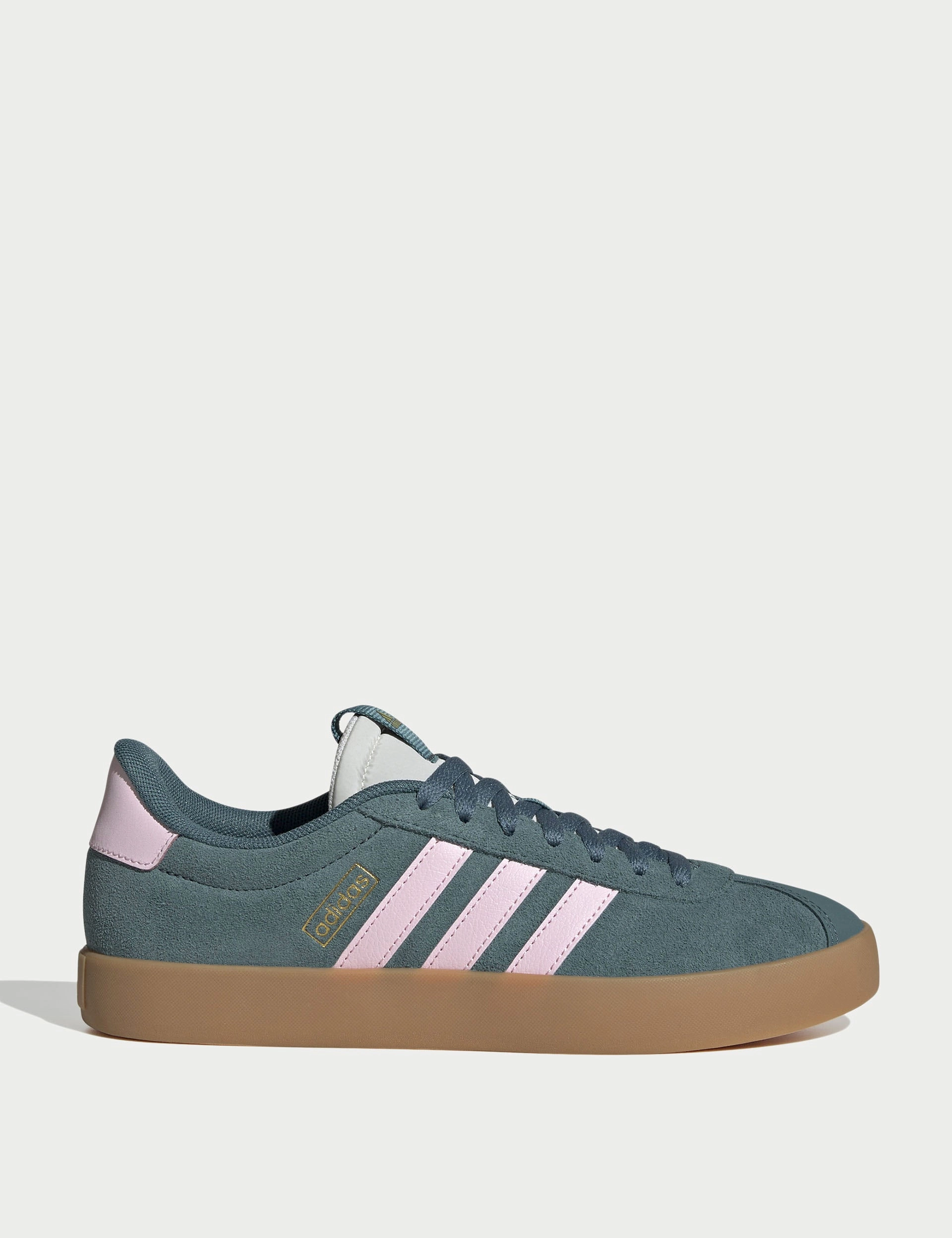 VL Court 3.0 Shoes - Preloved Teal/Clear Pink/Gold Metallic Adidas Shoes Court