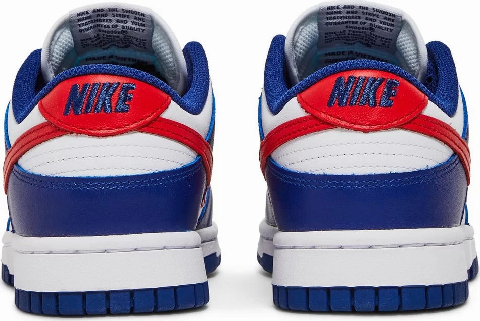 W NIKE DUNK LOW WHITE/UNIVERSITY RED 'USA' Asics Sprinting Shoes