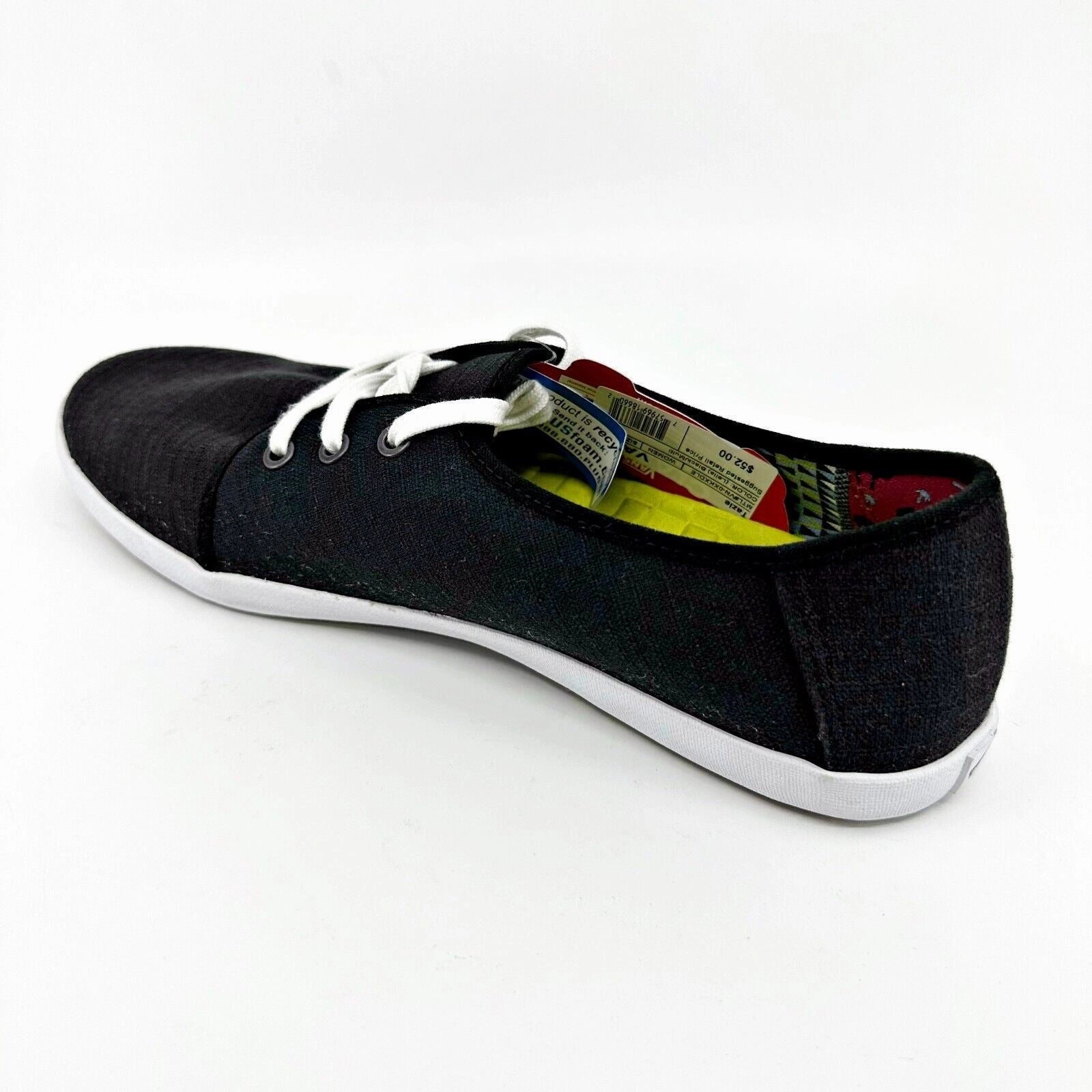 Macy's Casual Shoes VANS Tazie (Leila) Black White Womens Size 10 Casual Loafer Shoes