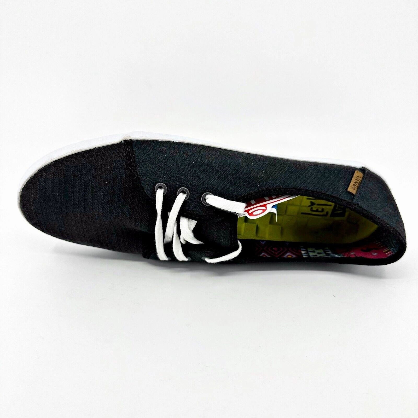 VANS Tazie (Leila) Black White Womens Size 10 Casual Loafer Shoes Footwear Shoes Casual