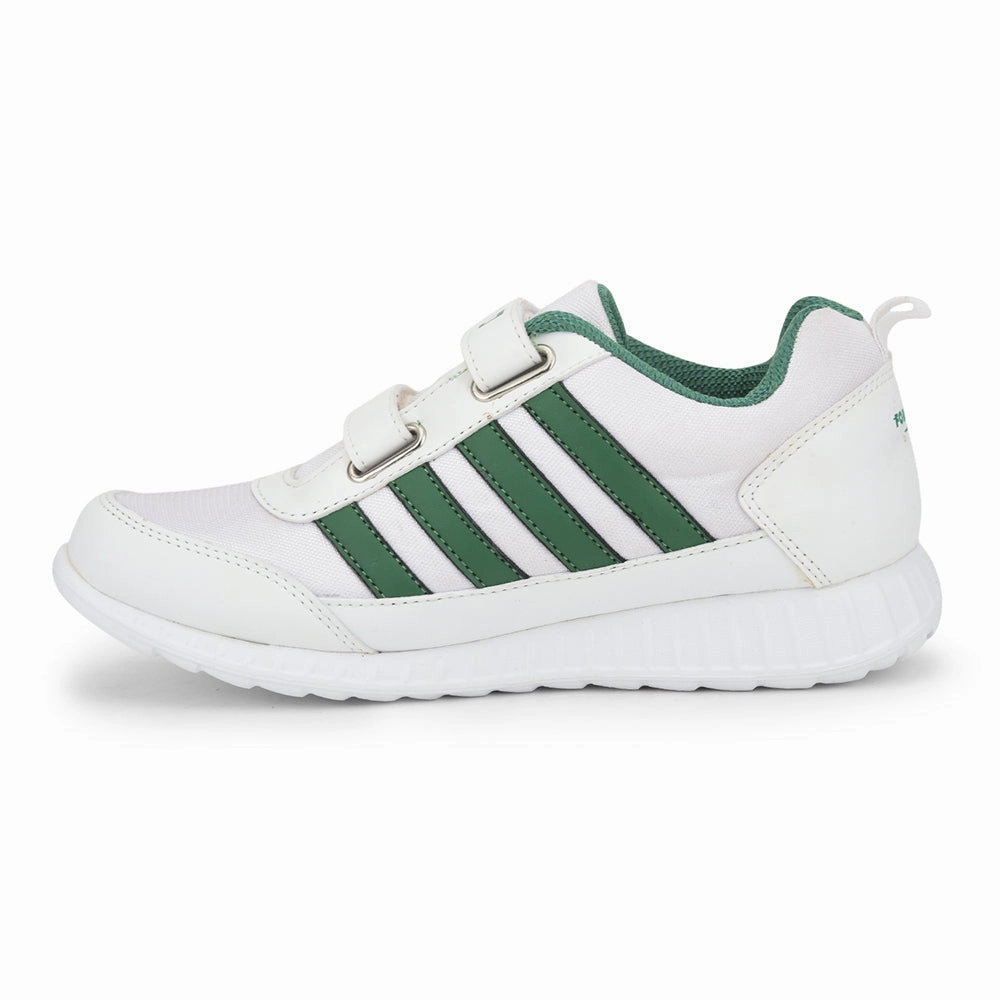 Spring Casual Shoe Trends Force 10 Green Non Lacing Uniform School Shoes For Kids 9906-90SV By Liberty