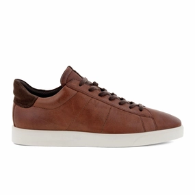 Casual Shoe Laces Style ECCO Street Lite Retro Sneaker (Men) - Whiskey/Coffee