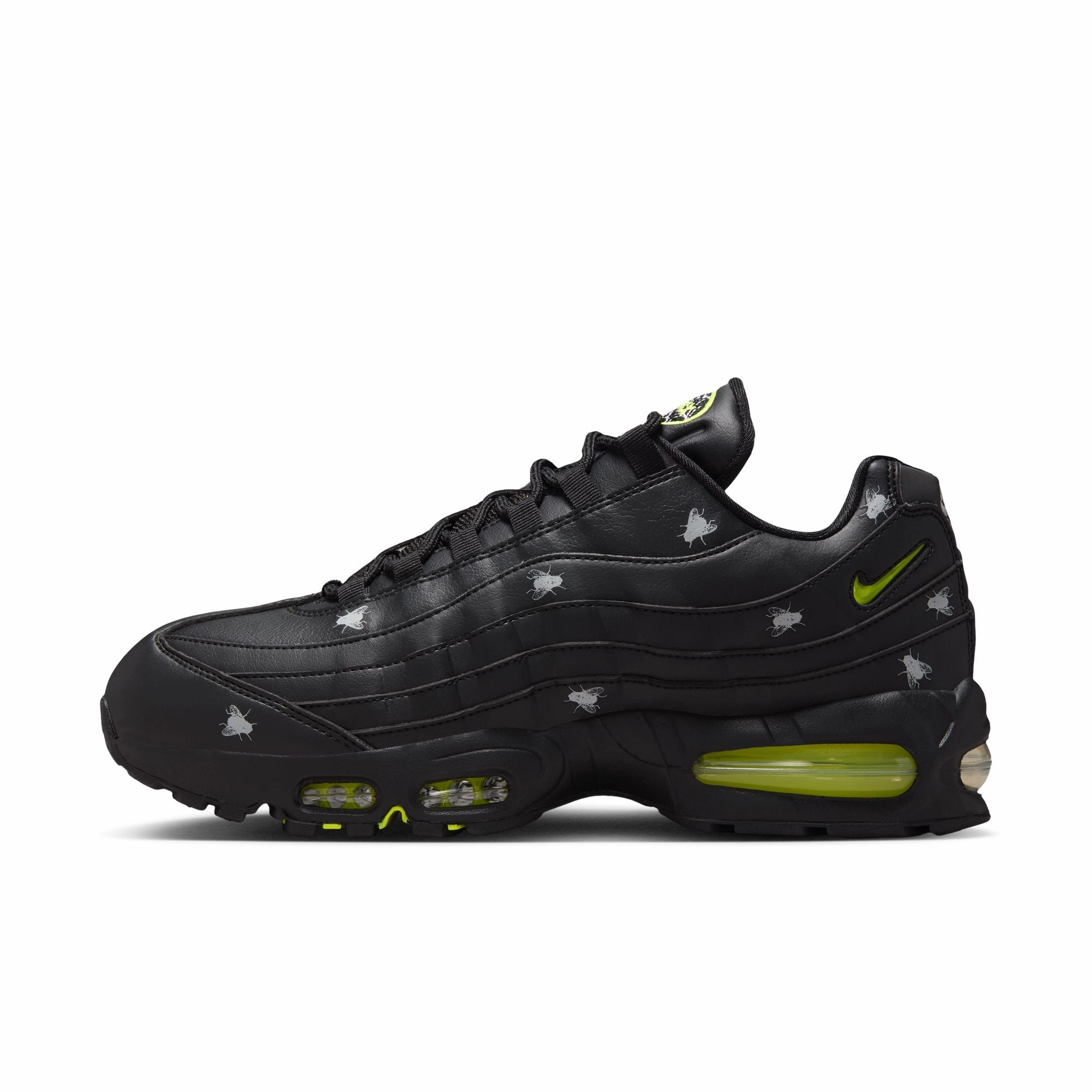 Nike Air Max 95 PRM 'Neon Yellow Metallic Grey' Asics Running Shoes Underpronation