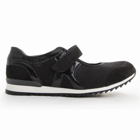 Waldlaufer Orla Black Combi Mary Jane (Women's) Continental Vulc Casual Shoes