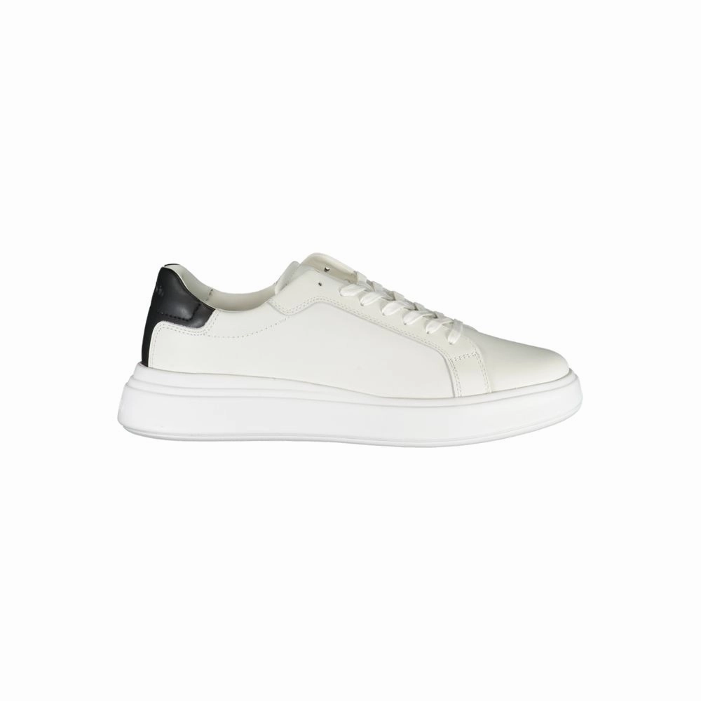 Casual Shoes For Jeans Calvin Klein Sleek White Sneakers with Contrast Accents