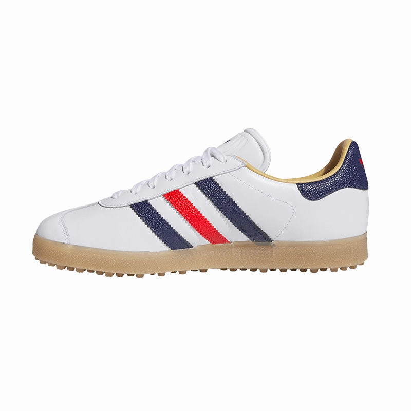 ADIDAS Gazelle Unisex Spikeless Shoes (White/Blue/Red) Adidas Terrex Gore Tex Shoes