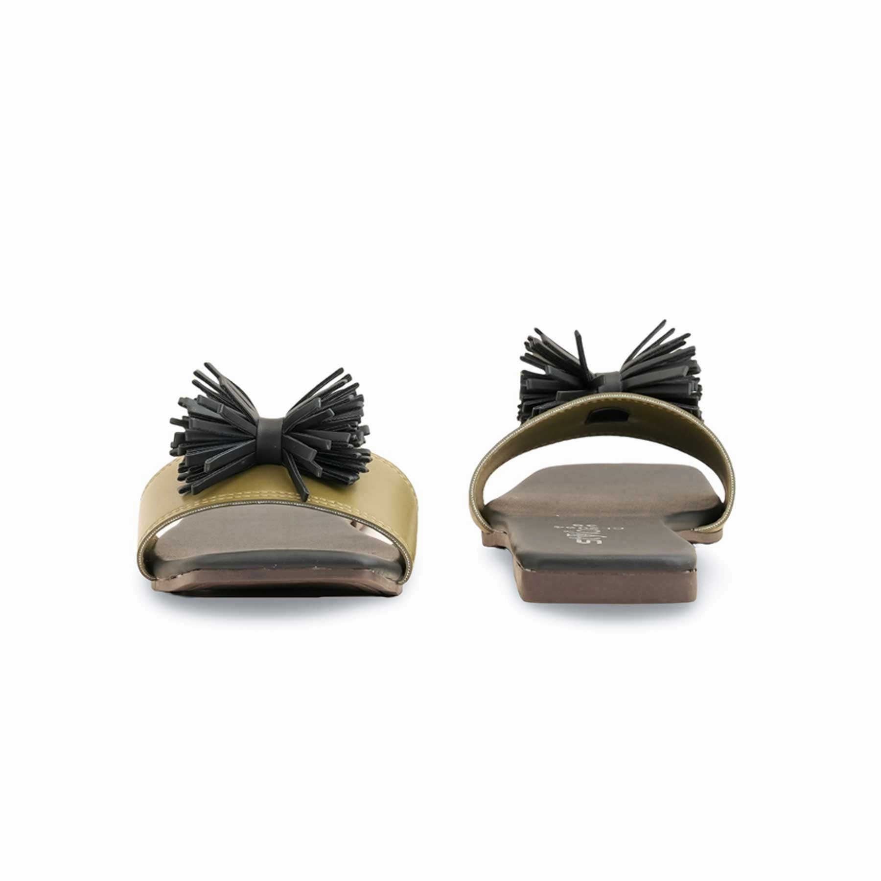 Good Indoor Slippers Green Casual Slipper For Ladies CL2064