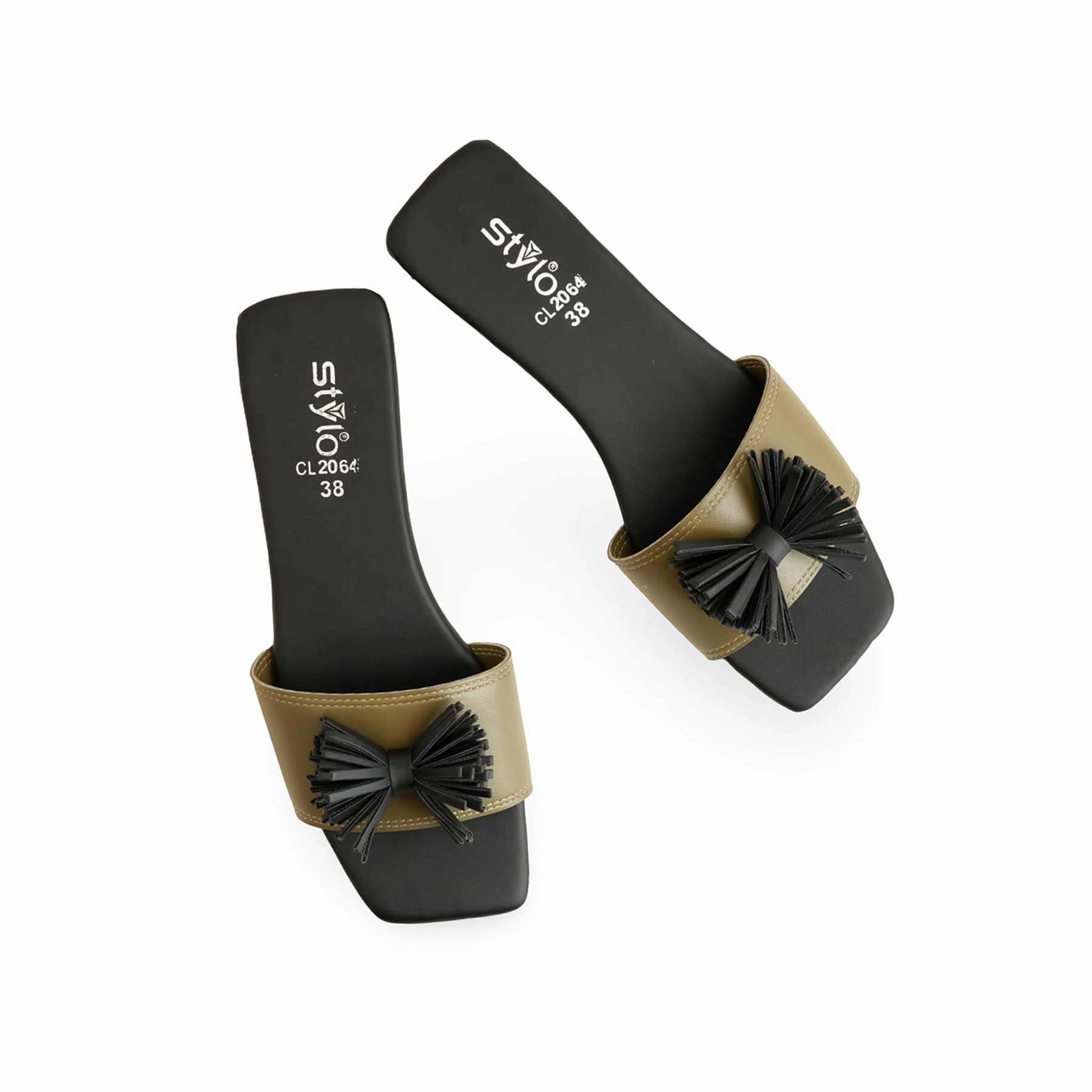 Clear Plastic Slippers Green Casual Slipper For Ladies CL2064