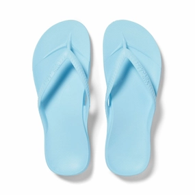 ARCH SUPPORT THONGS - Sky Blue Best Flip Flops For Hawaii