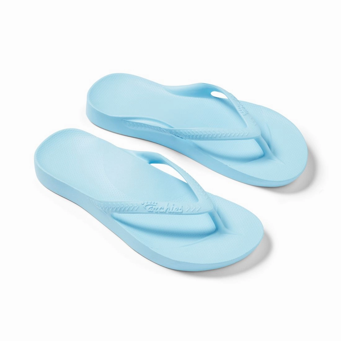 ARCH SUPPORT THONGS - Sky Blue Rainbow Flip Flops Price