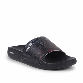 Camo Croc Slides Leap7x By Liberty Men NITWALK-2 Black Casual Slides