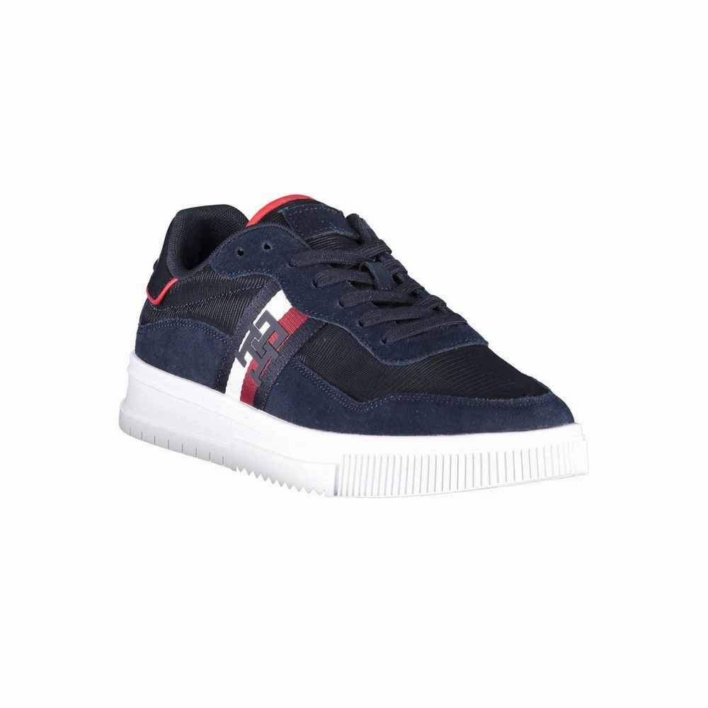 Tommy Hilfiger Blue Polyester Men Sneaker Best Sneakers For Arthritis