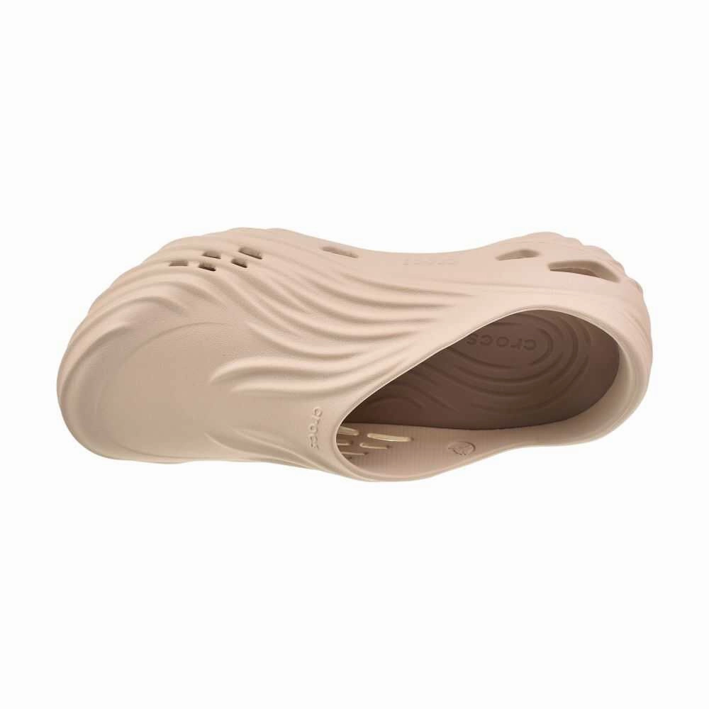 Crocs Echo Wave Clog Men's Slippers Almond 210521-0ll Desginer Slides