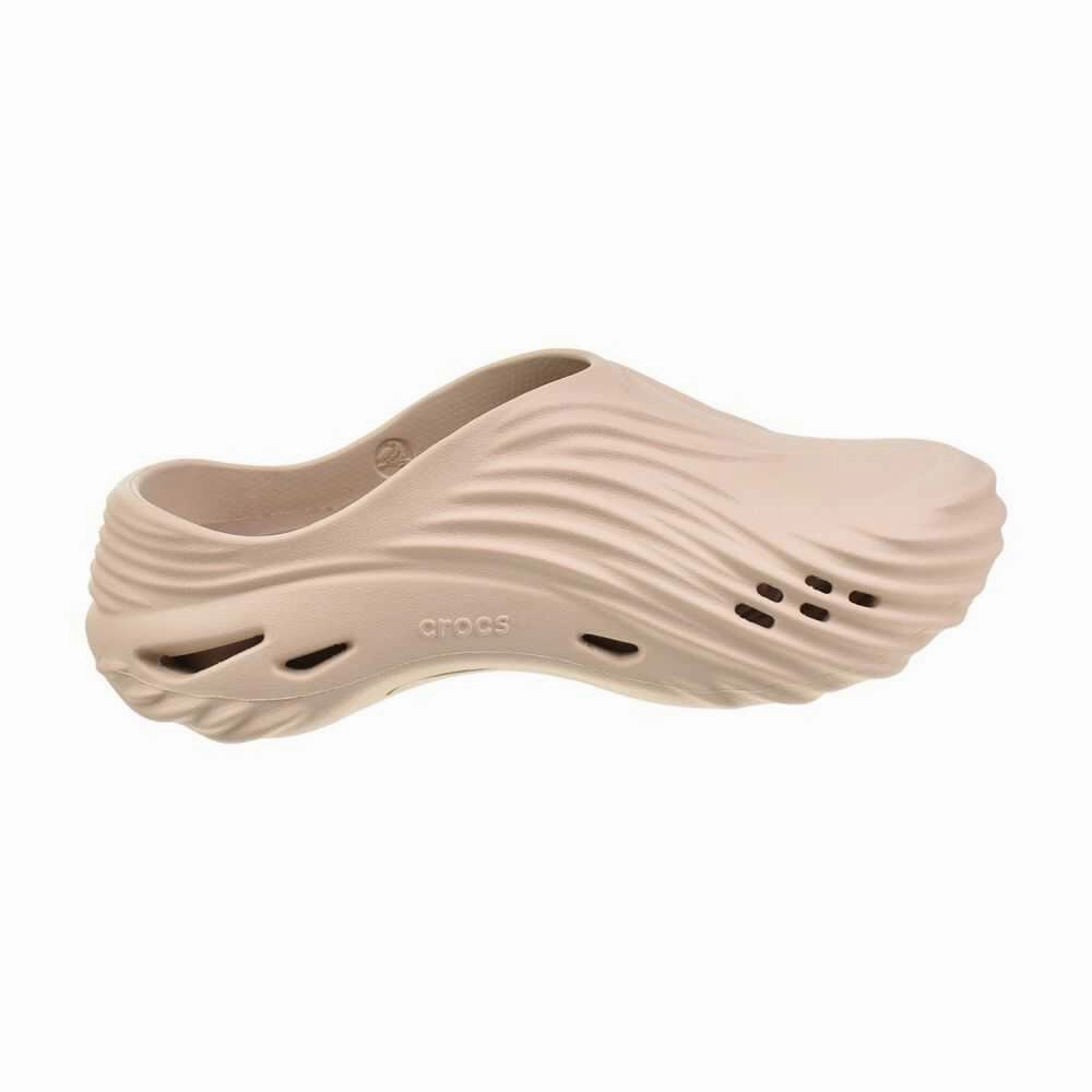 Cozy Kicks Slippers Crocs Echo Wave Clog Men's Slippers Almond 210521-0ll