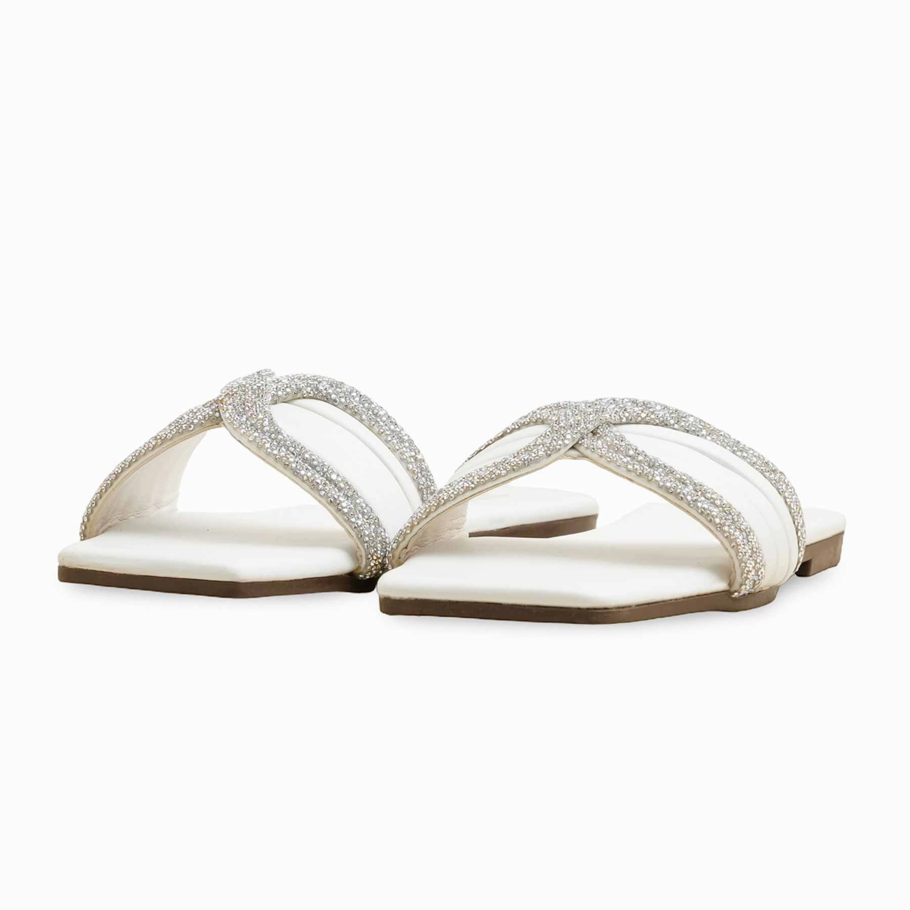 Draper Slippers White Casual Slipper CL2093