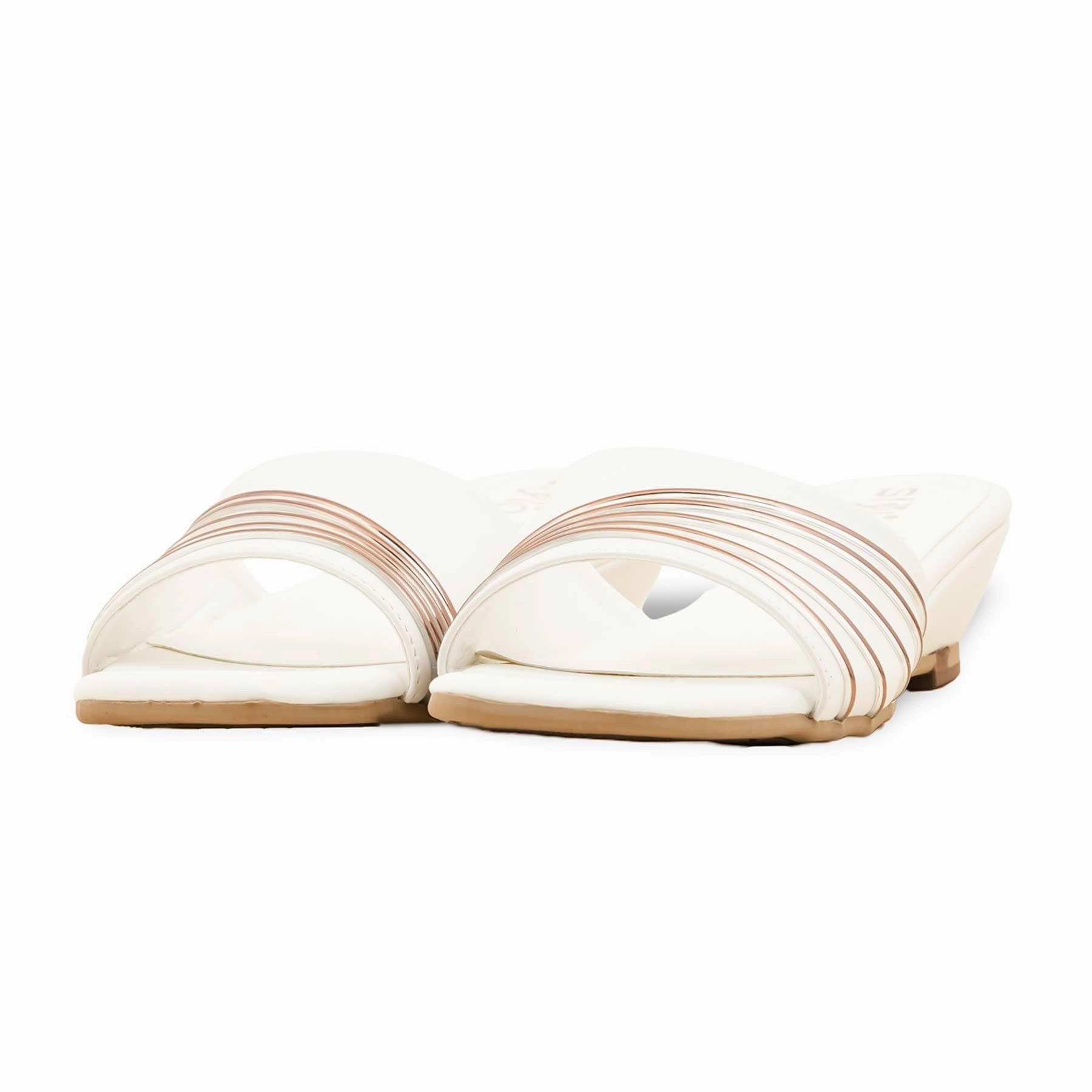 Extra Wide Slippers White Formal Slipper FR8284