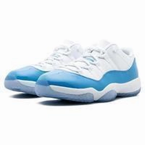 Discount Asics Running Shoes Online Men's Jordan 11 Low Basketball Shoes - White Blue