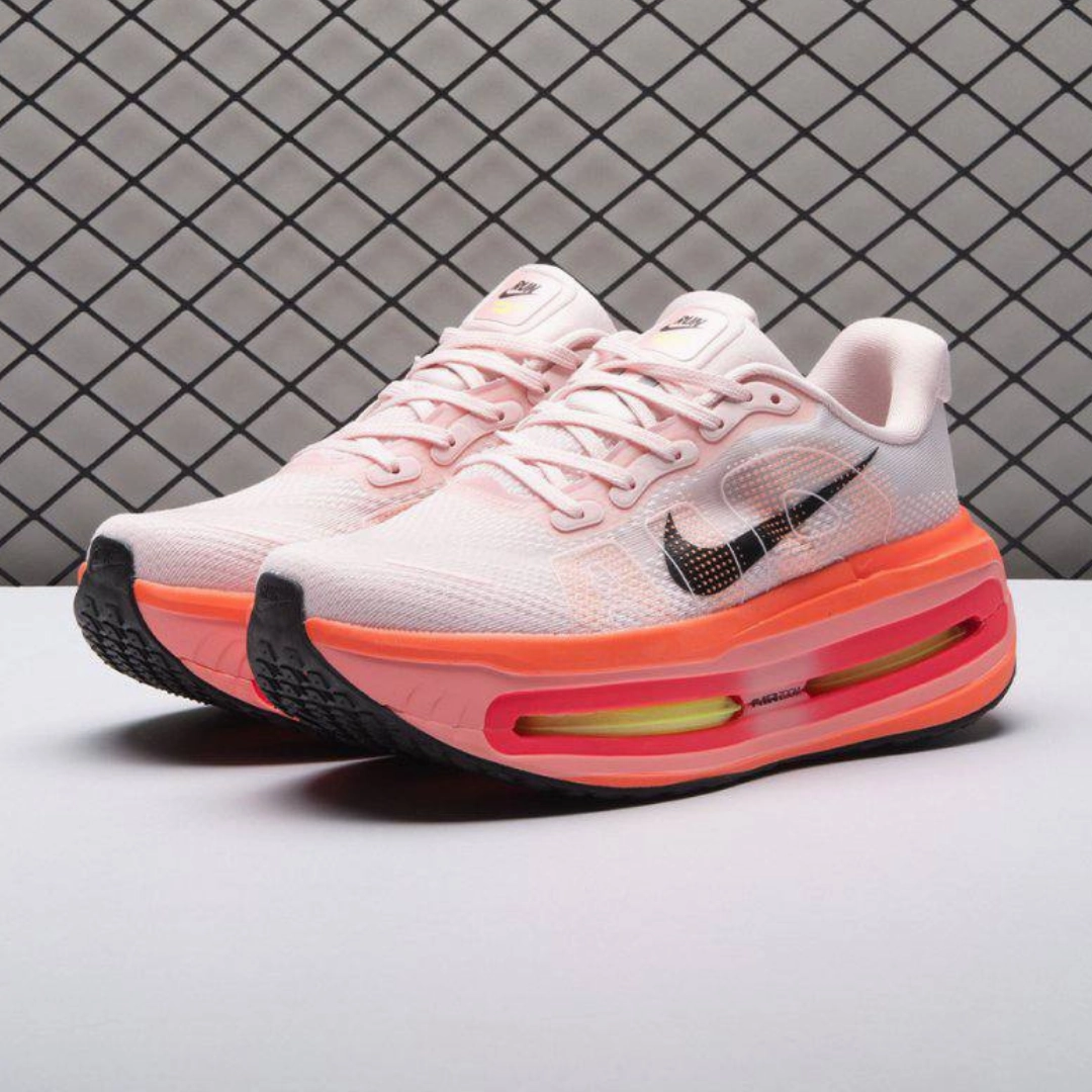 White Shoes Asics Nike Vomero Premium - Vermelho/Laranja