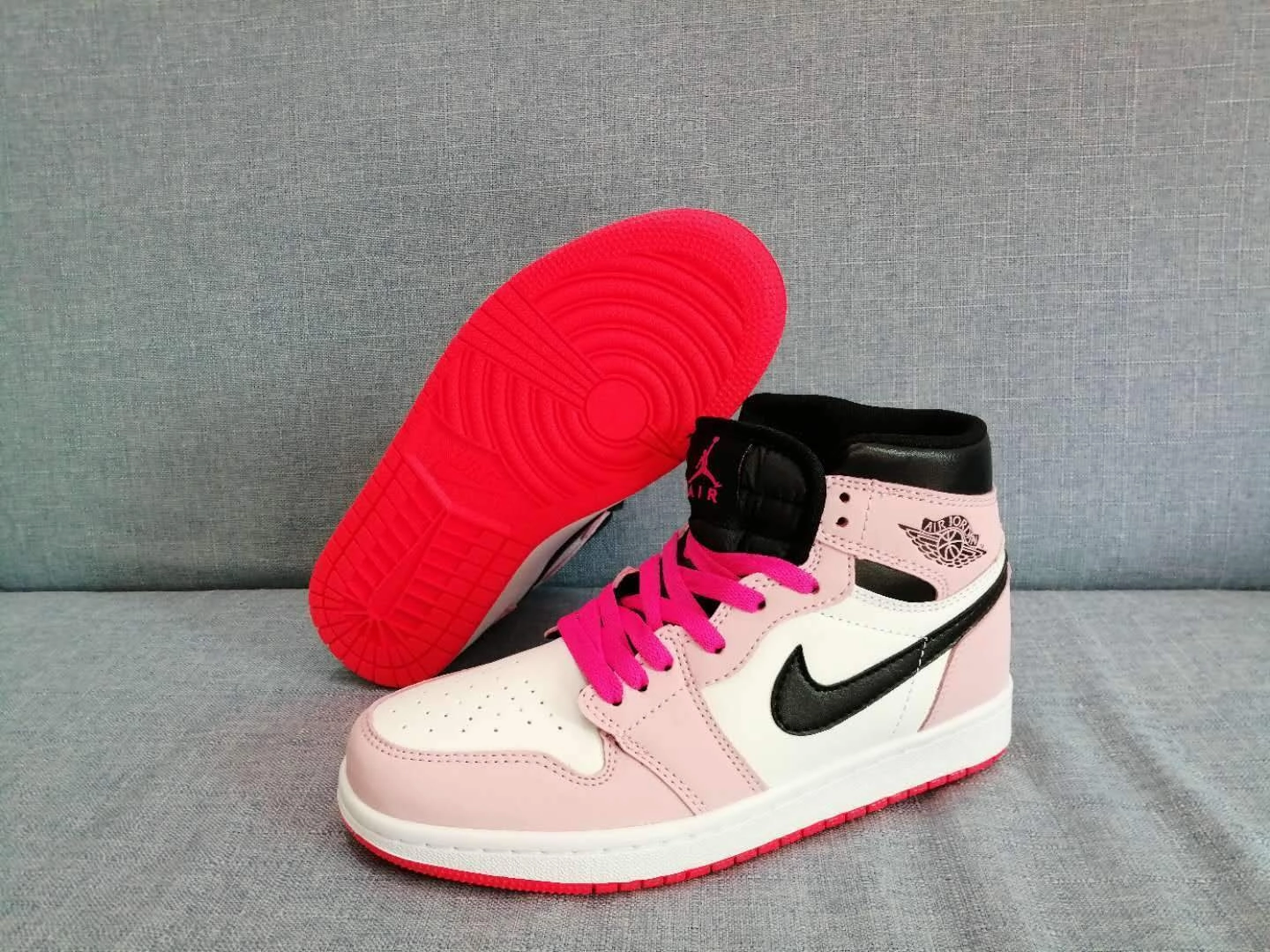 Nike AIR JORDAN 1 Pink Women's Shoes Best Asics Shoes For Running