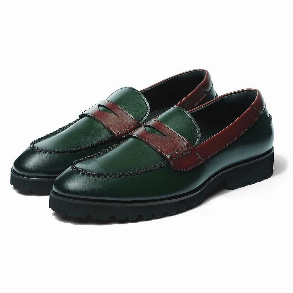 Windon Featherlite - Green Penny Chunky Loafers Johnson And Murphy Loafers