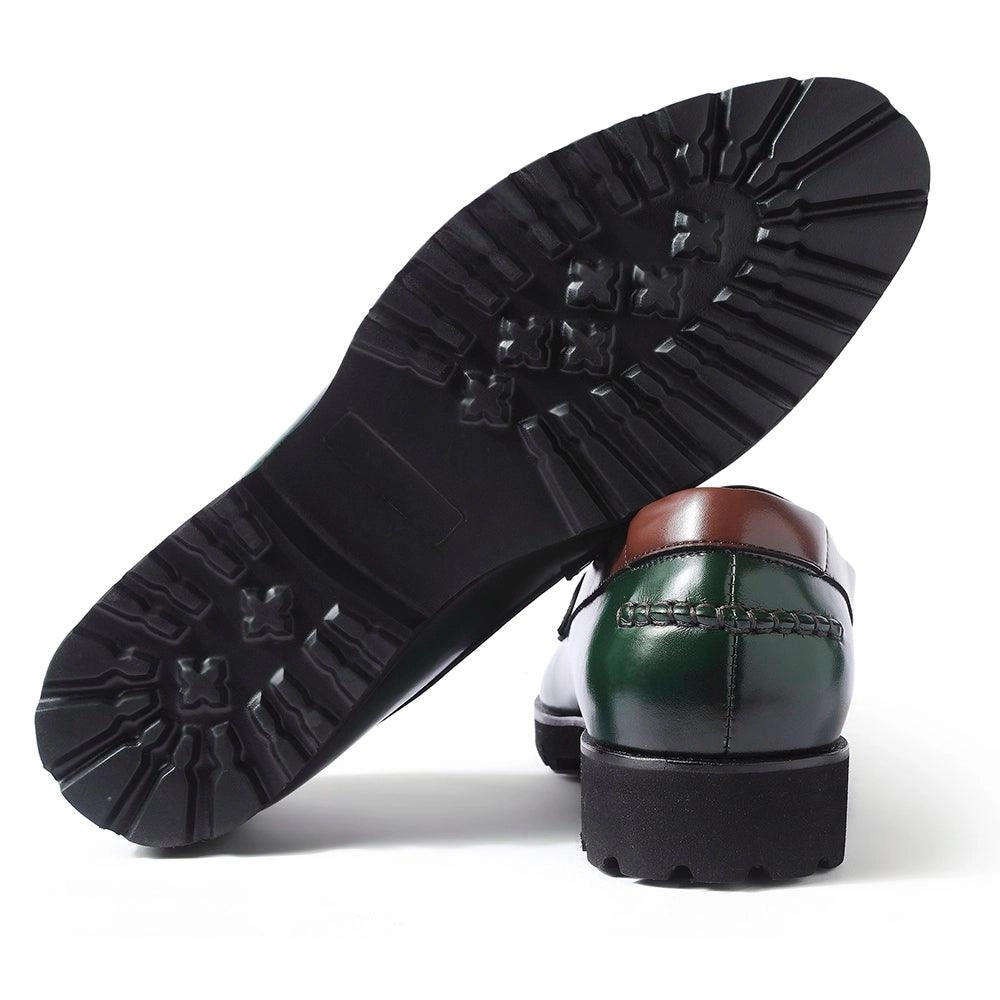 Comfortable Loafers For Work Windon Featherlite - Green Penny Chunky Loafers