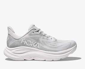 Running Shoes Customer Service Women's HOKA Clifton 10 Running Shoe in Cosmic Grey | Stardust