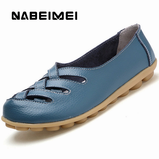 Women's shoes Pig Leather Flat with Superstar Big size 34-44 Oxford shoes women loafers 2017 Casual shoe Summer shoes cheap Whiddon Step Loafers