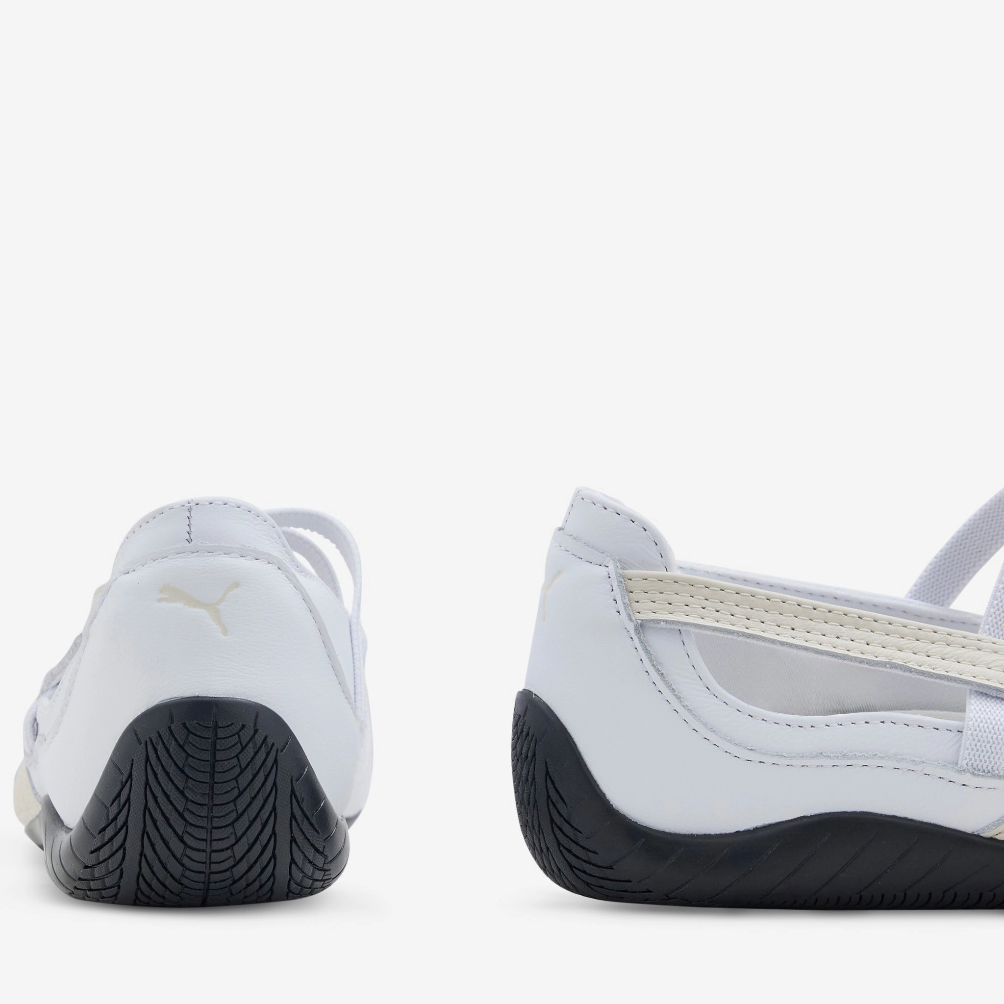 Lamelo Puma Basketball Shoes Women's Speedcat Ballet Leather PUMA White | Alpine Snow