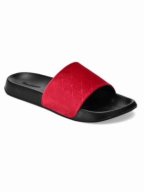 Volt Velour Comfort Sliders Straw Slippers