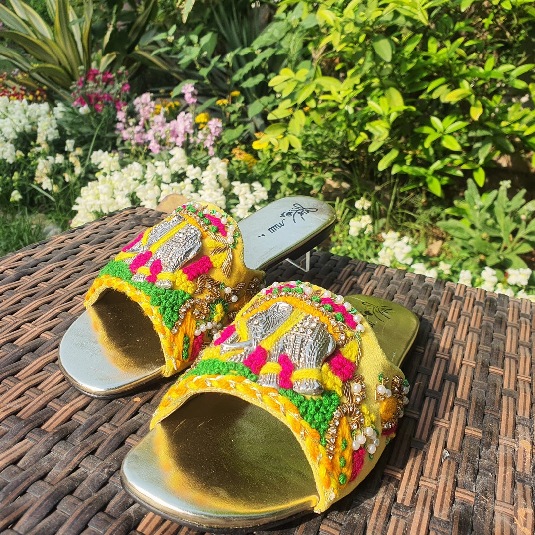 Tennis Shoes With Business Casual Yellow Fancy Slipper