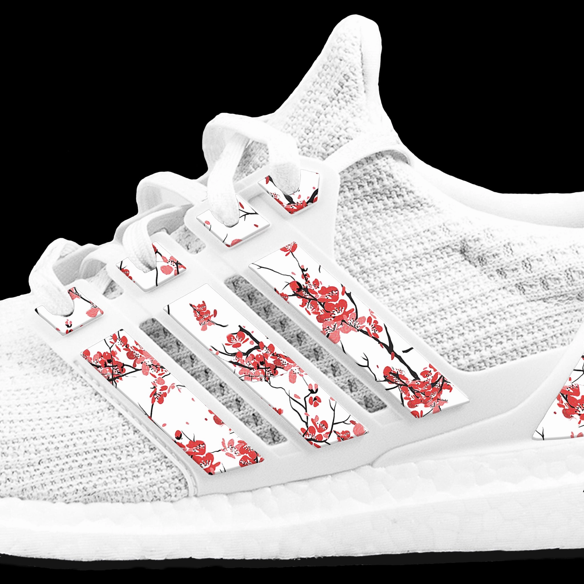 Yin & Yang Cherry Blossom Stripes for Ultra Boost Adidas Terrex Swift R3 Hiking Shoes