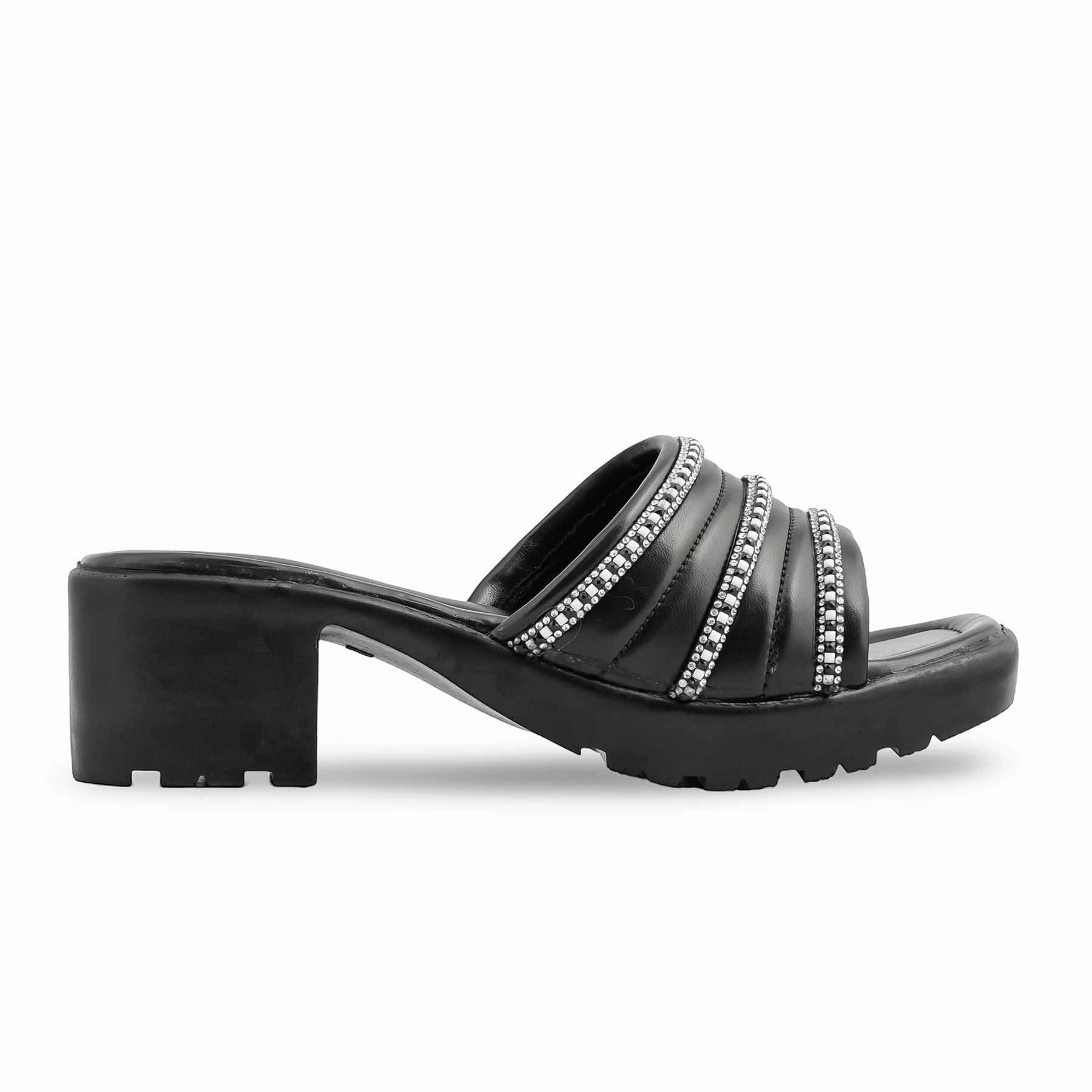 Slippers Asuna Black Formal Slipper PU0496