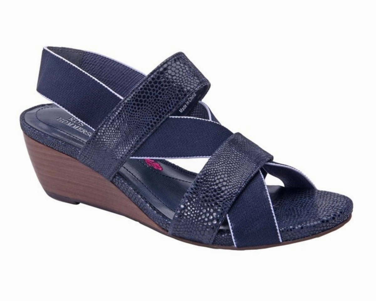 Ros Hommerson Wynona Women's Straps Sandal In Navy Stretch Fabric Sandals Grande Antigua Resort & Spa