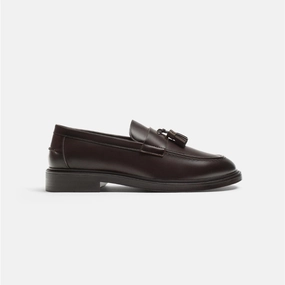 Brushed Leather Monolith Loafers ZARA Smart Loafers With Tassels 2602-420-700-BRN