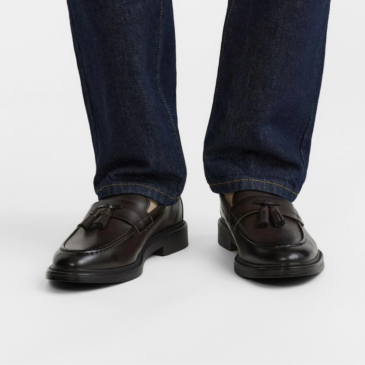 Sherpa Loafers ZARA Smart Loafers With Tassels 2602-420-700-BRN