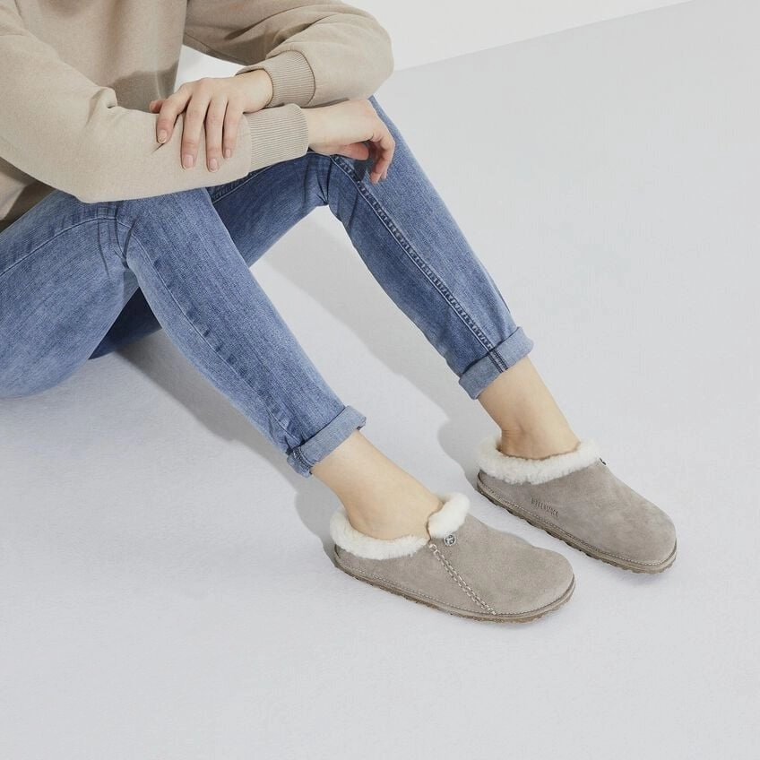 Best Dad Slippers Zermatt Premium Shearling : Stone Coin