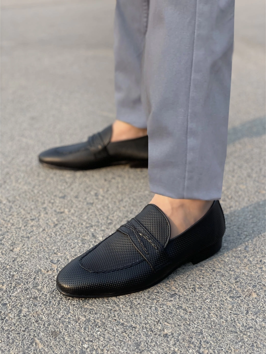 Flat Workout Shoes LS Pure Leather Handmade Carbon Shoes LS-515