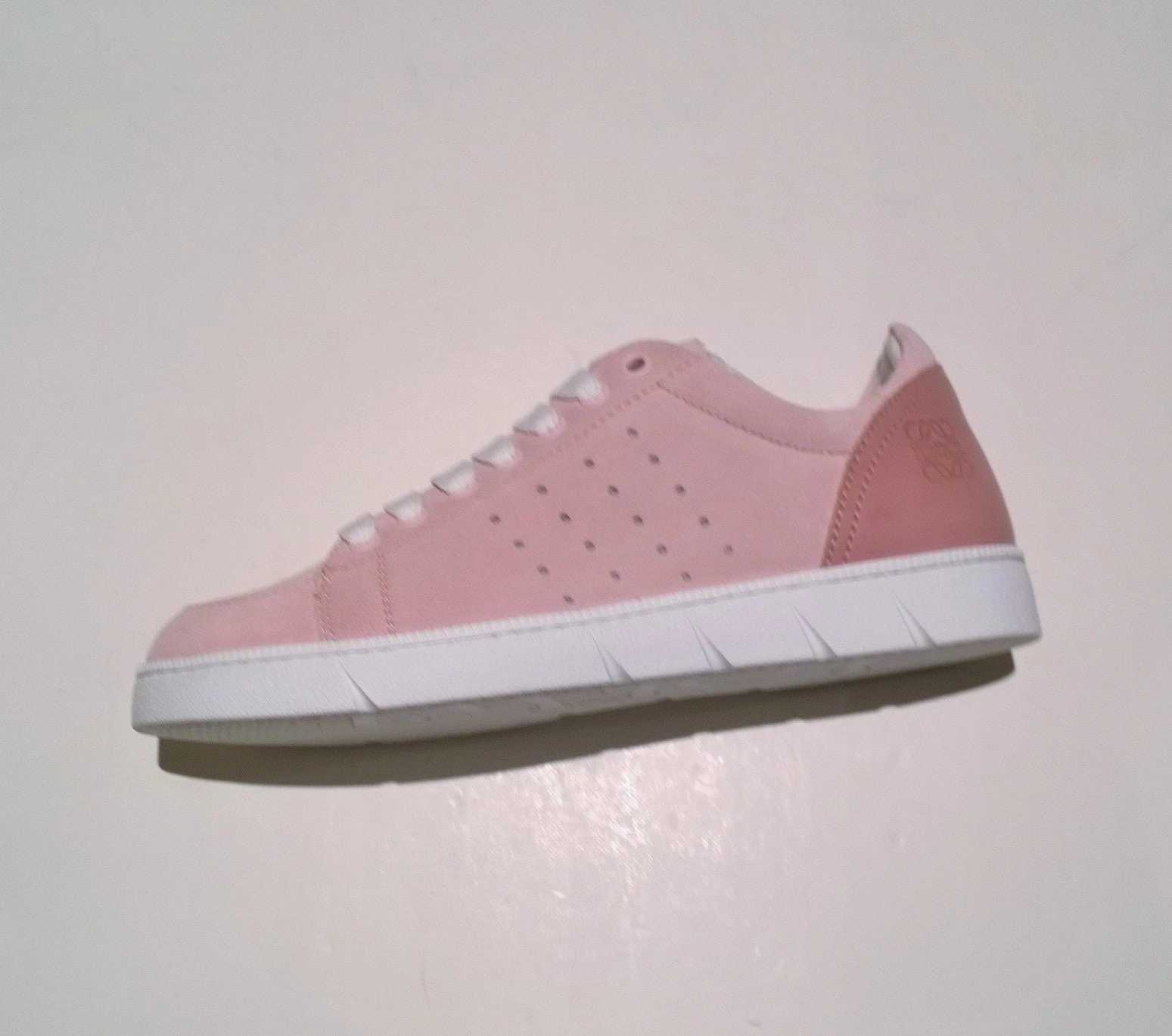 Loewe Soft Sneakers in Light Pink Suede Flat Rate Shoe Box Cost